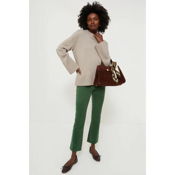 TUCKERNUCK Green Corduroy Ashford Pants Size Small $148 MSRP High Waisted *Flaw - Picture 6 of 11